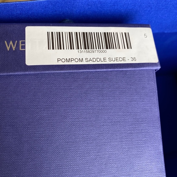 Stuart Weitzman Pompom Suede Sandals Size 5.5 - Picture 6 of 13